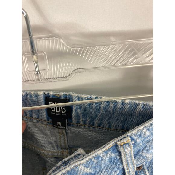 BDG Blue Speckled Raw Hem Denim Mini Skirt Size Medium - Picture 3 of 4